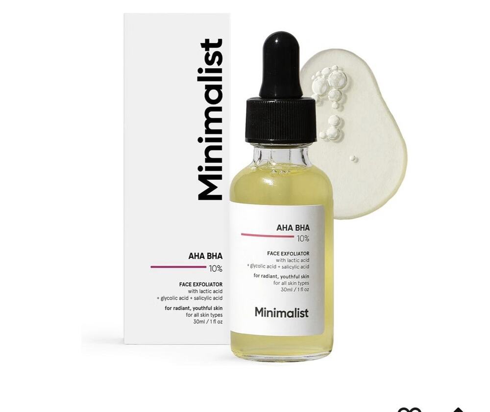 Minimalist AHA BHA 10% Face Exfoliant w/ Glycolic Salicylic Lactic 30ml